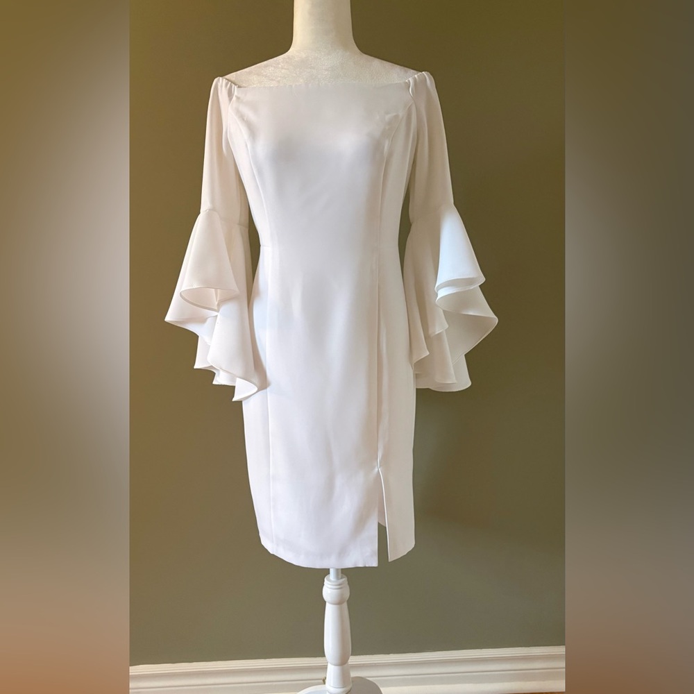 Elegant White Off-Shoulder Dress